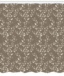 Chic Botanical Flowers Pattern Shower Curtain - Add Some Life And Color To Your Bathroom