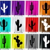 Chic Cactus Shower Curtain, Trendy Green Bathroom Decor