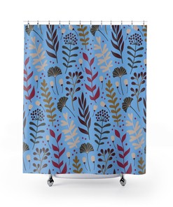 Chic Designer Floral Shower Curtain, Make Your Bathroom Unique And Stylish