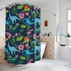 Chic Dinosaurs Shower Curtain For A Child'S Bathroom Decor