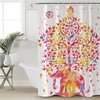 Chic Elephant Shower Curtain With Stable Silhouette Elephant Design For Your Bathroom