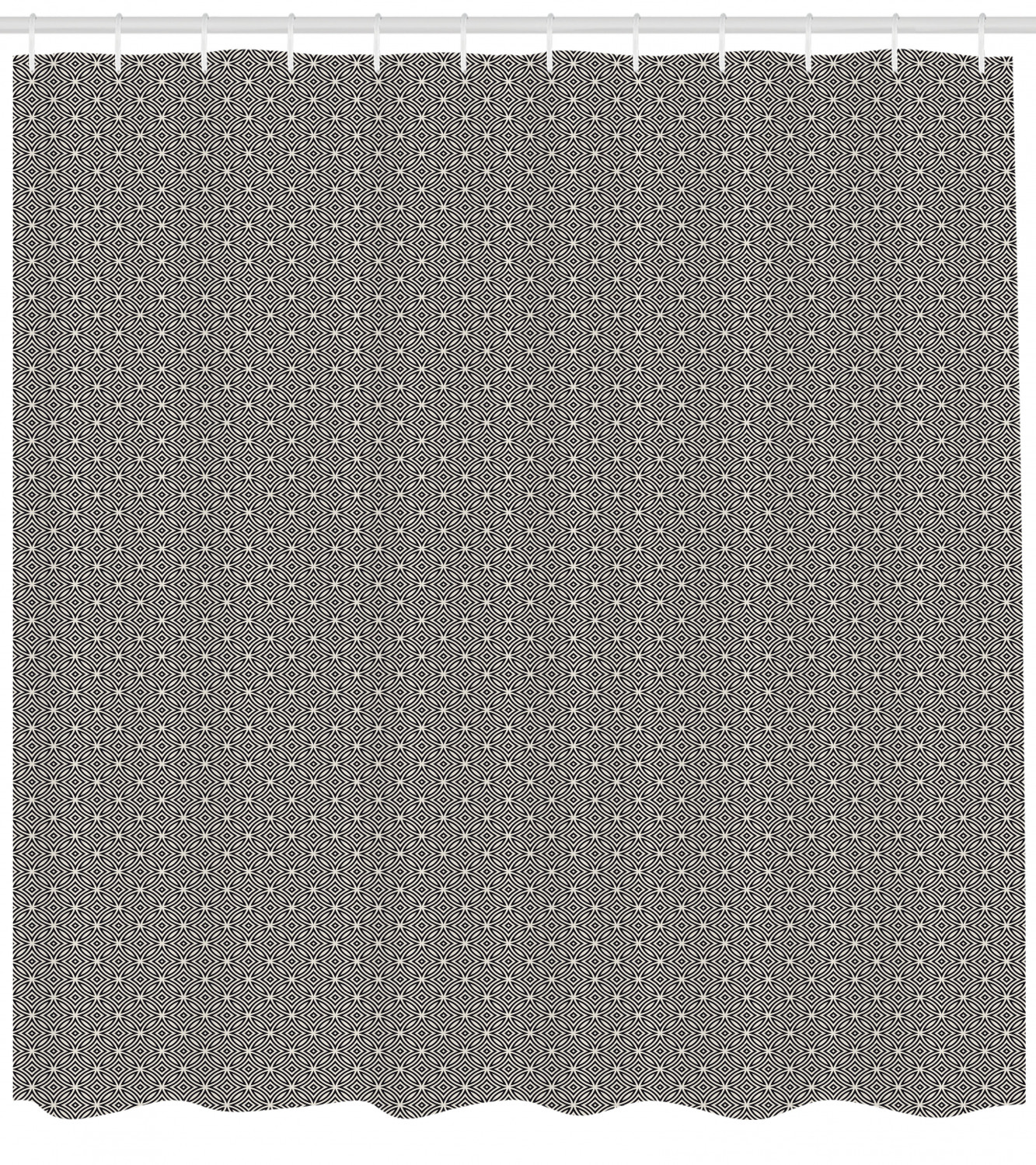 Chic Geometric Pattern Shower Curtain For Modern Bathroom Decor - Image 3