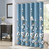 Chic Microfiber Magnolia Shower Curtain For A Graceful Bathroom