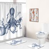 Chic Octopus Shower Curtain for a Modern Bathroom.