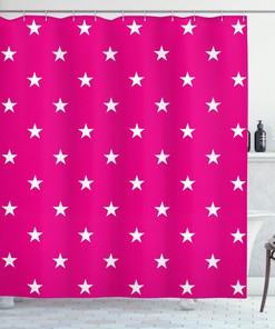 Chic Star Shower Curtain for Modern Bathroom Design