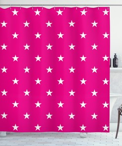 Chic Star Shower Curtain for Modern Bathroom Design