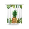 Chic and Cheerful Pineapple Shower Curtain for Aesthetic Bathroom Design