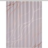 Chic and Elegant Rose Gold Marble Pattern Bath Shower Curtain