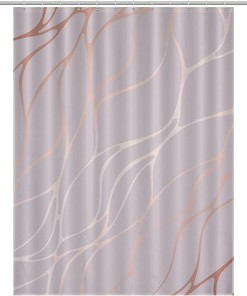 Chic and Elegant Rose Gold Marble Pattern Bath Shower Curtain