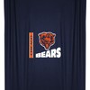 Chicago Bears Logo Jersey Shower Curtain With Team Spirit 