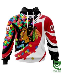 Chicago Blackhawks 3D Thunder Design Pullover Nhl Hoodie - Fans Must Have 