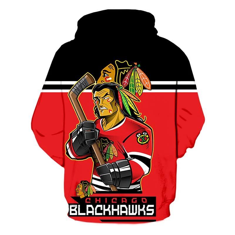 Chicago Blackhawks Mascot 3D Printed Hoodie - Perfect Gifts For Fans