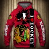 Chicago Blackhawks Us Flag 3D All Over Print Zip Up Hoodie For Men