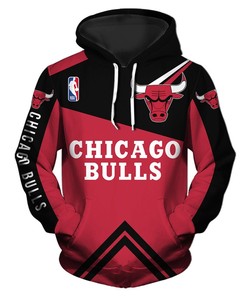 Chicago Bulls 3D Graphic Zip Up Hoodie For Men - Elevate Your Game