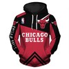 Chicago Bulls All Over Print 3D Zip Hoodie - Perfect Gifts For Fans
