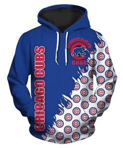 Chicago Cubs 3D Baseball Hoodie With Flame Balls Graphic - Stylish Gift For Fans