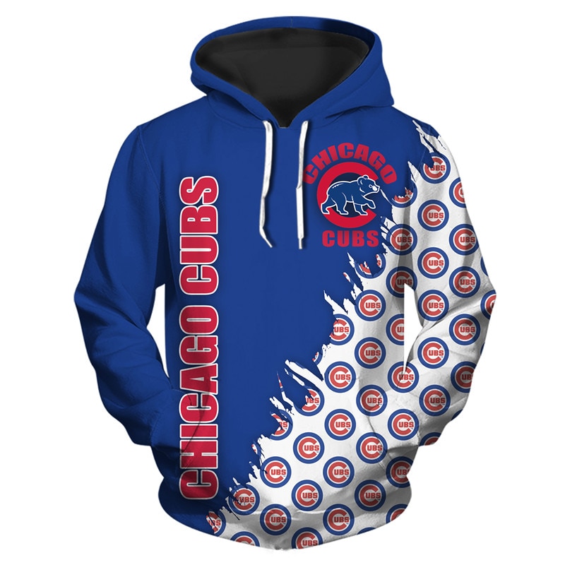 Chicago Cubs 3D Baseball Hoodie With Flame Balls Graphic - Stylish Gift For Fans