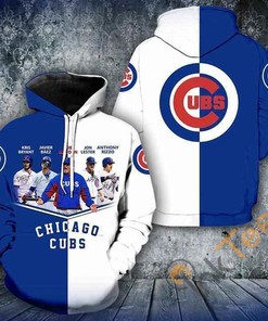 Chicago Cubs Legend Hoodie With Coach And Player Signatures - Add A 3D Twist