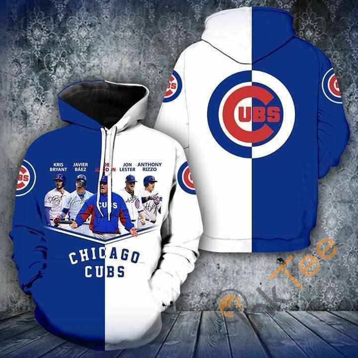 Chicago Cubs Legend Hoodie With Coach And Player Signatures - Add A 3D Twist