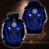Chicago Cubs Skull On Fire Hoodie 3D - Perfect For Fans With Attitude