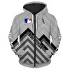 Chicago White Sox Bold Flame Balls Zip Up Hoodie 3D - Perfect For Fans