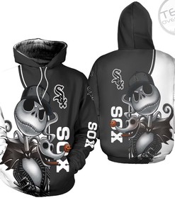 Chicago White Sox Jack Skellington And Zero 3D Hoodie - Be Unique And Stylish