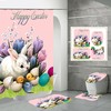 Chick And Flower Easter Rabbit Shower Curtain 