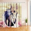 Chihuahua Fabric Shower Curtain for Cute Animal Bathroom Design