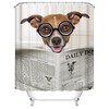 Chihuahua Pet Dogs Bathroom Shower Curtain, Adorable Animal Decor