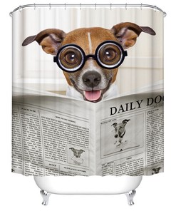 Chihuahua Pet Dogs Bathroom Shower Curtain, Adorable Animal Decor