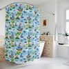 Children Blue Whale Pirate Shower Curtain, Fun Bathroom Decoration