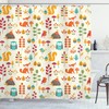 Children Shower Curtain, Forest Animal Print For Your Bathroom