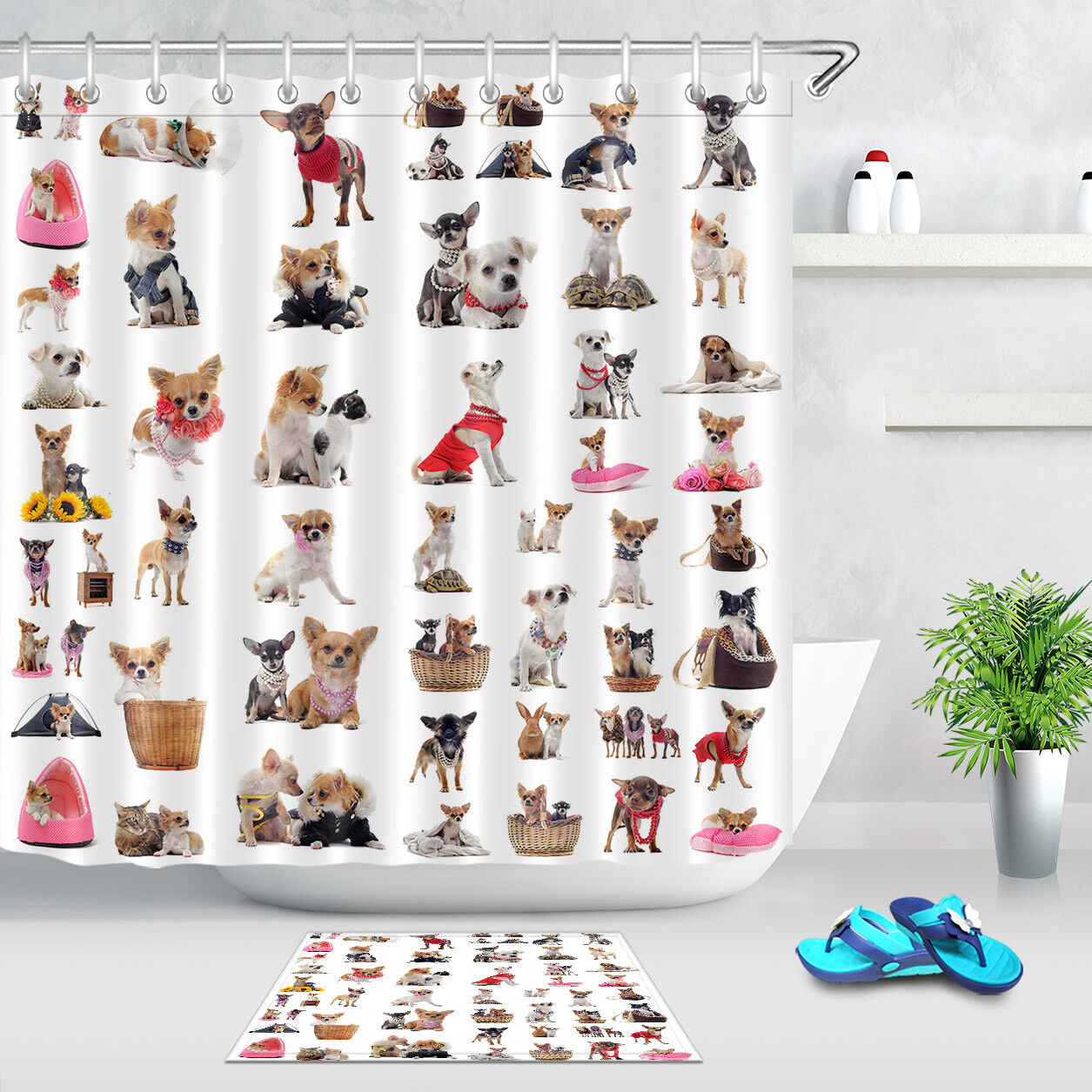 China Bears Panda Waterproof Shower Curtain - Stylish Bathroom Decor With Oriental Theme