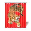 Chinese Art-inspired Tiger Shower Curtain - Symbol of Power and Beauty - Waterproof Home Decor