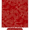 Chinese Golden Dragon Red, Waterproof Shower Curtain Bathroom Curtain For Luxury Bathroom Decor