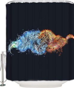 Chinese Mythology Kirin Shower Curtain For A Whimsical Bathroom