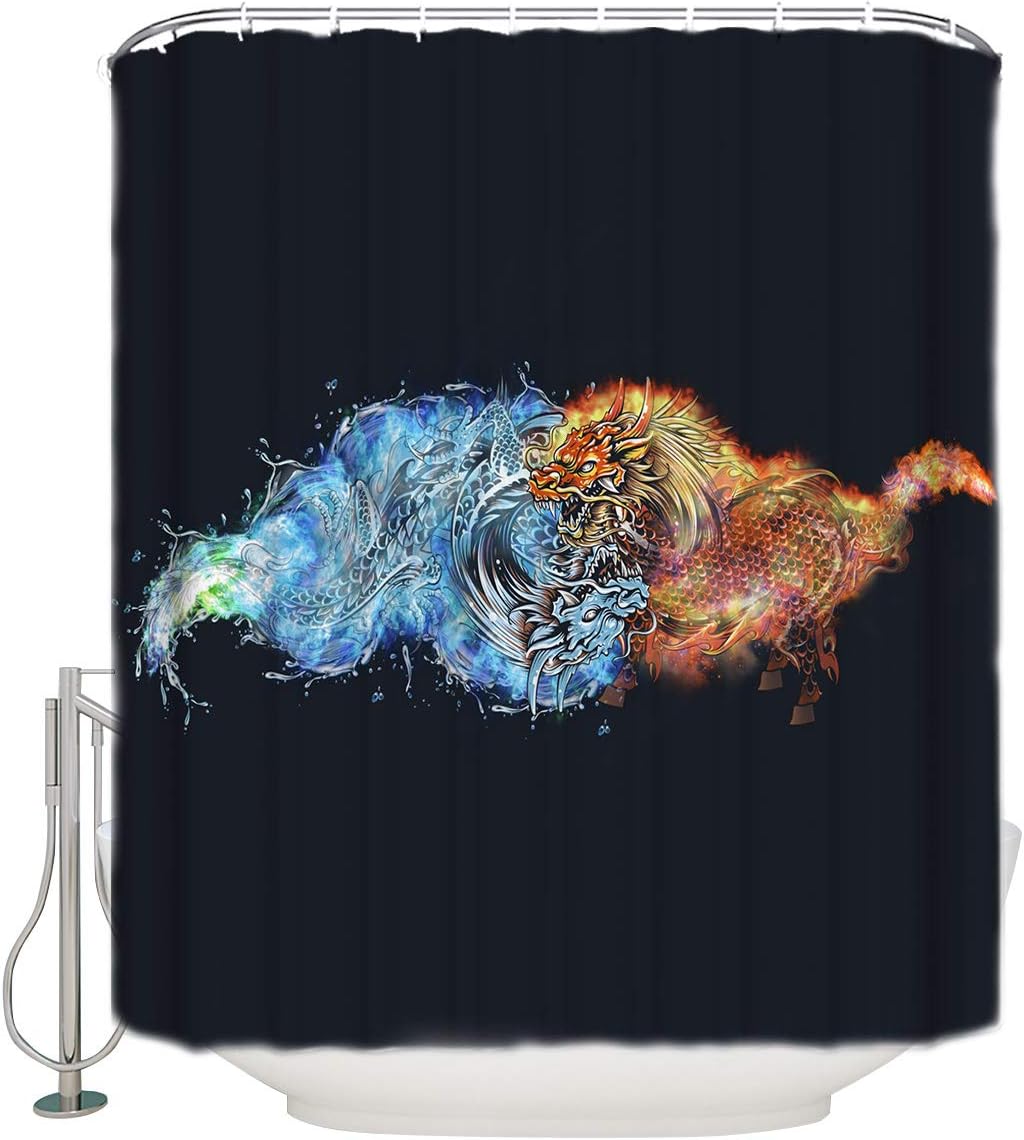 Chinese Mythology Kirin Shower Curtain For A Whimsical Bathroom