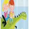 Chinese Pavilion Dragon Shower Curtain Stable