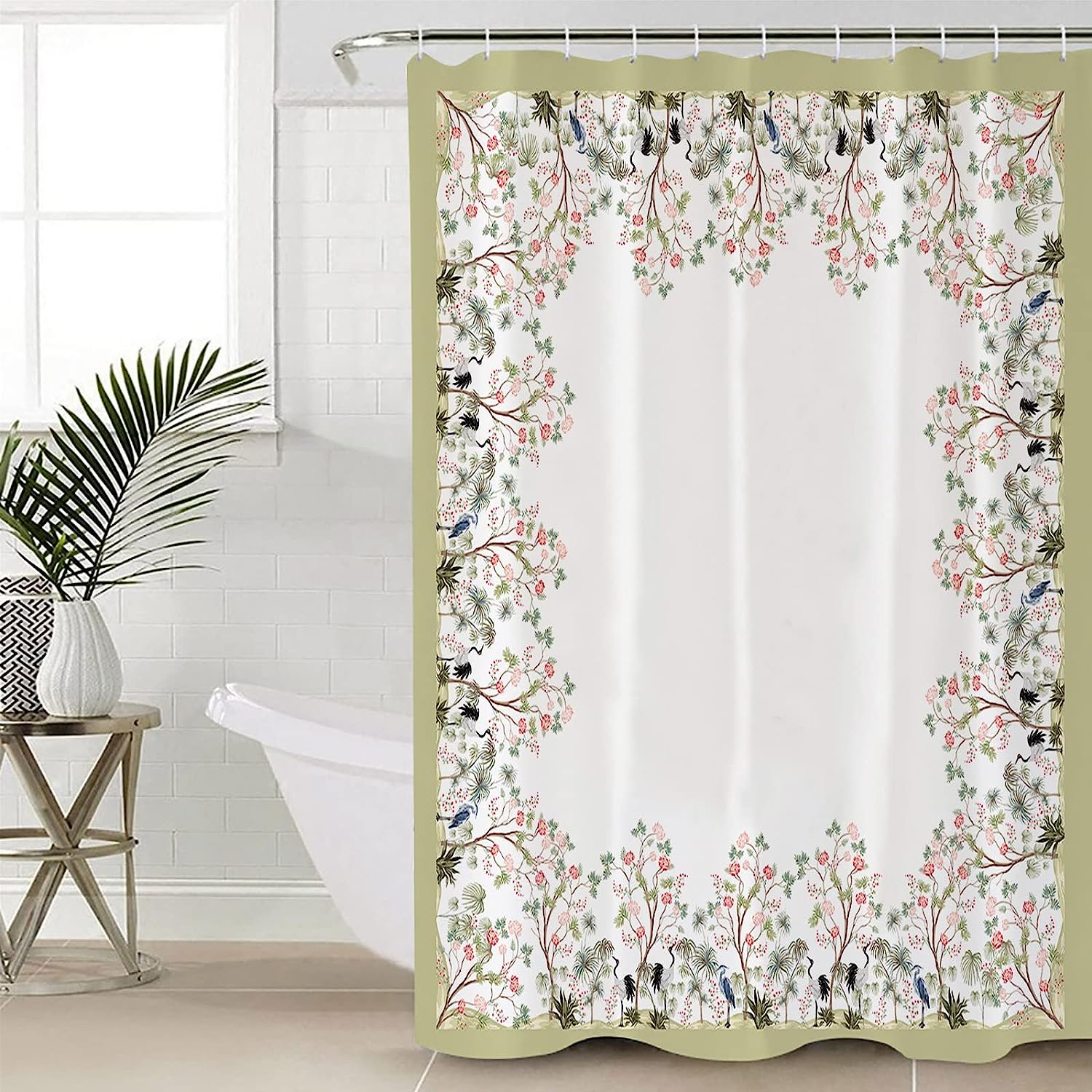 Chinese Style Vintage Shower Curtain for Bathroom
