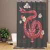 Chinese Zodiac Year of The Dragon Shower Curtain, Decorative Bathroom Curtain with Asian Theme and VISALUNA Keyword