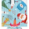 Christmas Animals With Waterproof Shower Curtain - Funny Humor For Holiday Bathroom Decor
