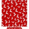 Christmas Deer Say Hello Bathroom Set With Waterproof Fabric Shower Curtain