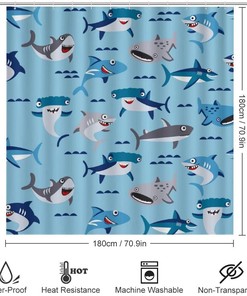 Christmas Deer Shower Curtain for Bathroom - Decorative Shower Curtain with Festive Spirit