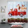 Christmas Farm Animals Shower Curtain For A Farmhouse Bathroom Decor