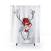 Christmas Gift Snowflake Gnome Luxury Shower Curtain for Bathroom 