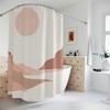 Christmas Gifts: Geometric Line Art Print Shower Curtain For Women'S Bathroom