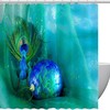 Christmas Peacock Father Best Shower Curtain for Bathroom