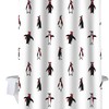 Christmas Penguin Shower Curtain For Festive Bathroom Decor