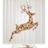 Christmas Pink Flamingo Bathroom Set With Waterproof Fabric Shower Curtain