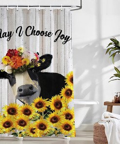 Christmas Shower Curtain Black Santa African American Santa Berry Buffalo Plaid Merry Home Indoor Bathroom Decorr